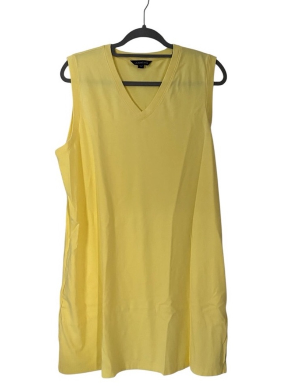 Lands End Dress Beach Cover Up Sleeveless V-Neck SIZE XL